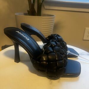 Abound Black Women's Heeled Sandals